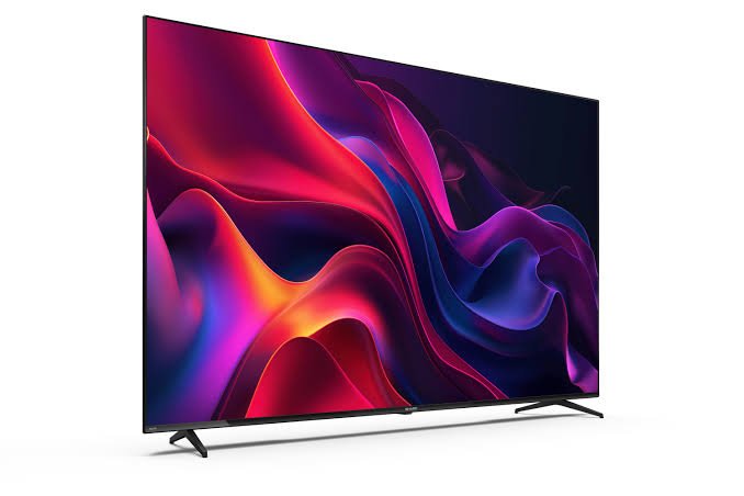 LED TV mounted on wall in modern living room