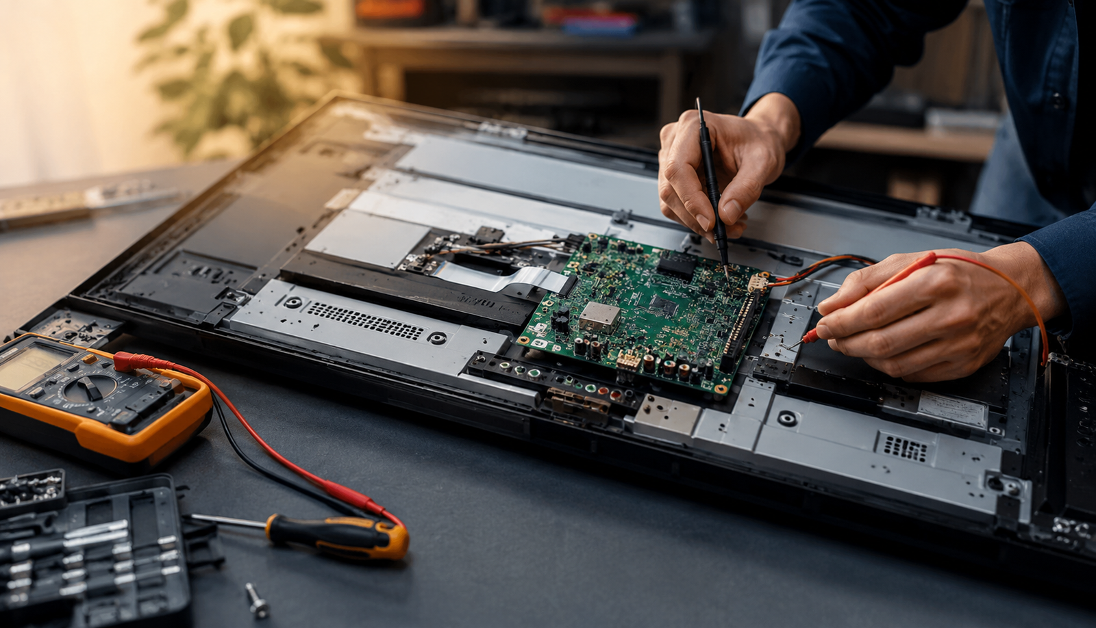 Electronics repair work